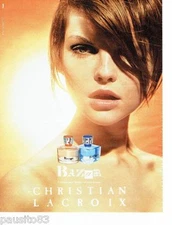 PUBLICITE ADVERTISING 116  2002   Bazar  parfum homme & femme Christian Lacroix
