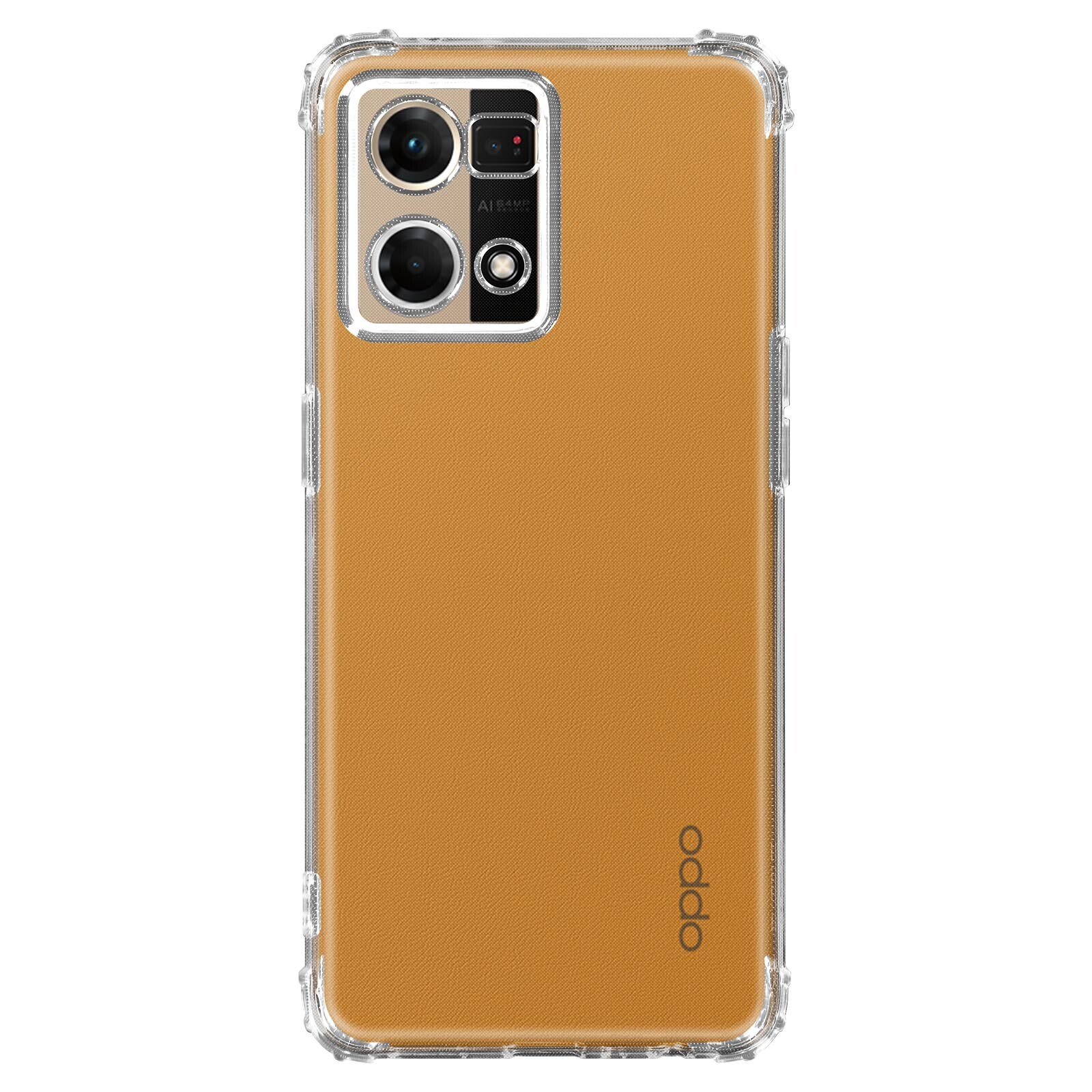 Pack for Oppo Reno 7 Silicone Case + Flexible Screen protector iMak Black