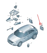 NEW AUDI RSQ3 8U LEFT LANE CHANGE ASSIST CONTROL UNIT 8U0907568B
