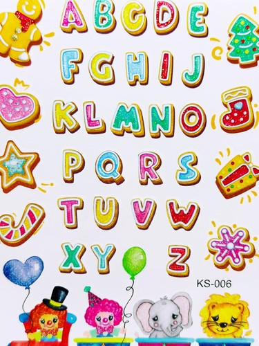 4pcs GLITTER Kids Cartoon Temporary Tattoo art stickers Waterproof Body/face - Picture 16 of 55