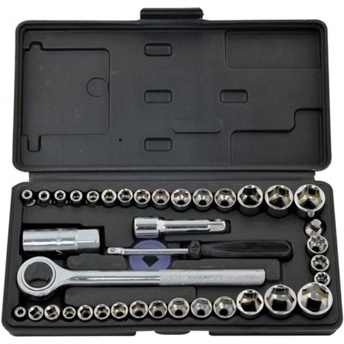 Juego de 40 brocas de destornillador de llave de vaso Dr. de 1/4” y 3/8” - Imagen 9 de 12