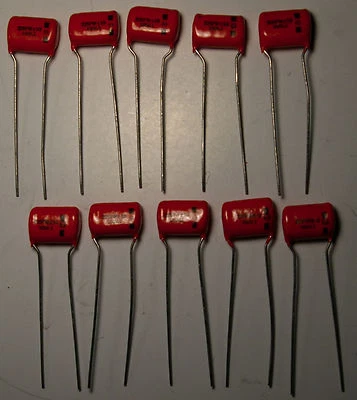 0.1uf 100V 10% .1/100V Sprague Orange Drop Capacitor 225PW Quan 10 per order