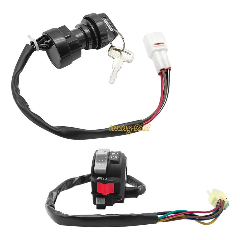 Interruptor de parada de arranque e interruptor de llave de encendido para Yamaha Big Bear 350 YFM350FW/U 95-99 Foto 2 de 4