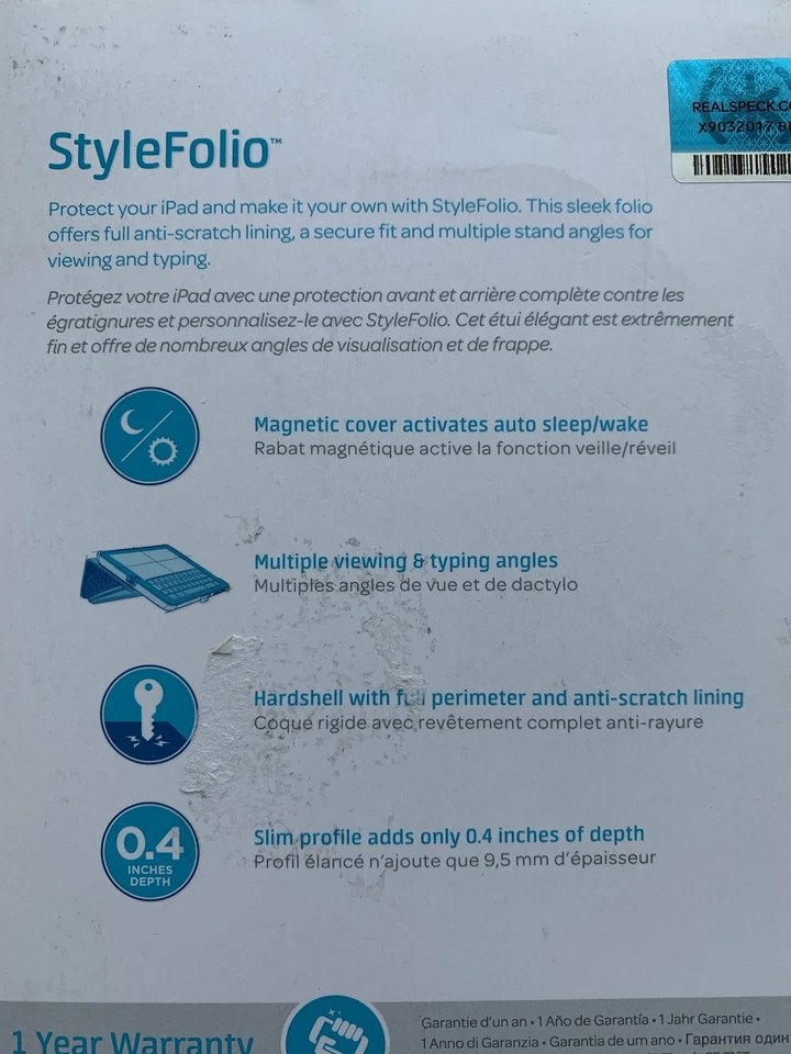 Speck Stylefolio Tablet Purple Case iPad Mini 4 Drop Tested Multiple Viewing Typ - Image 4 of 4