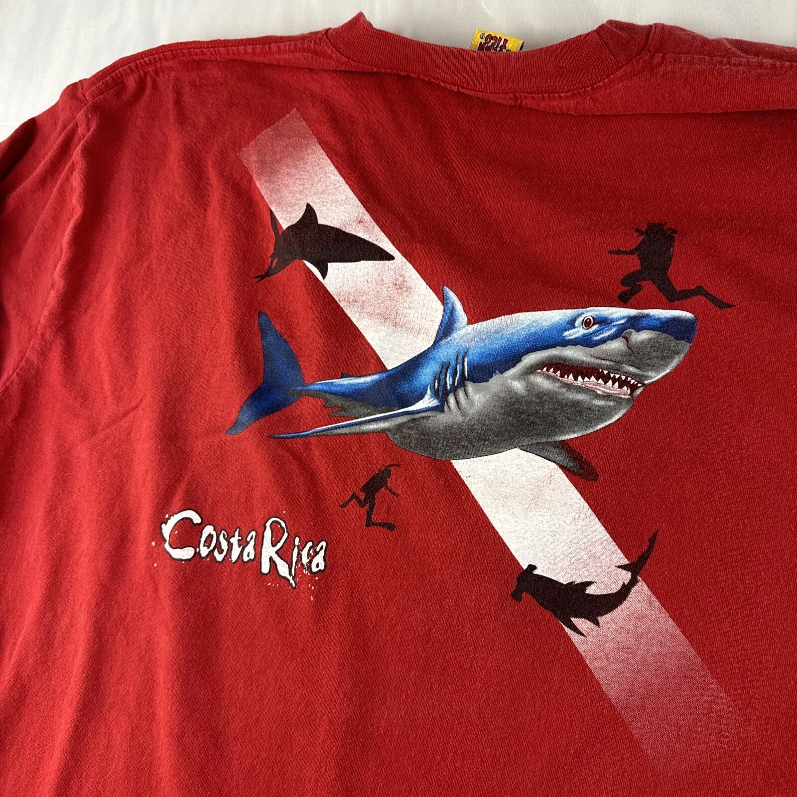 VTG Costa Rica Shark Fishing Shirt Size XXL