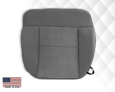 2008 Ford F150 XLT Driver Side Bottom Replacement Cloth Fabric Seat Cover Gray