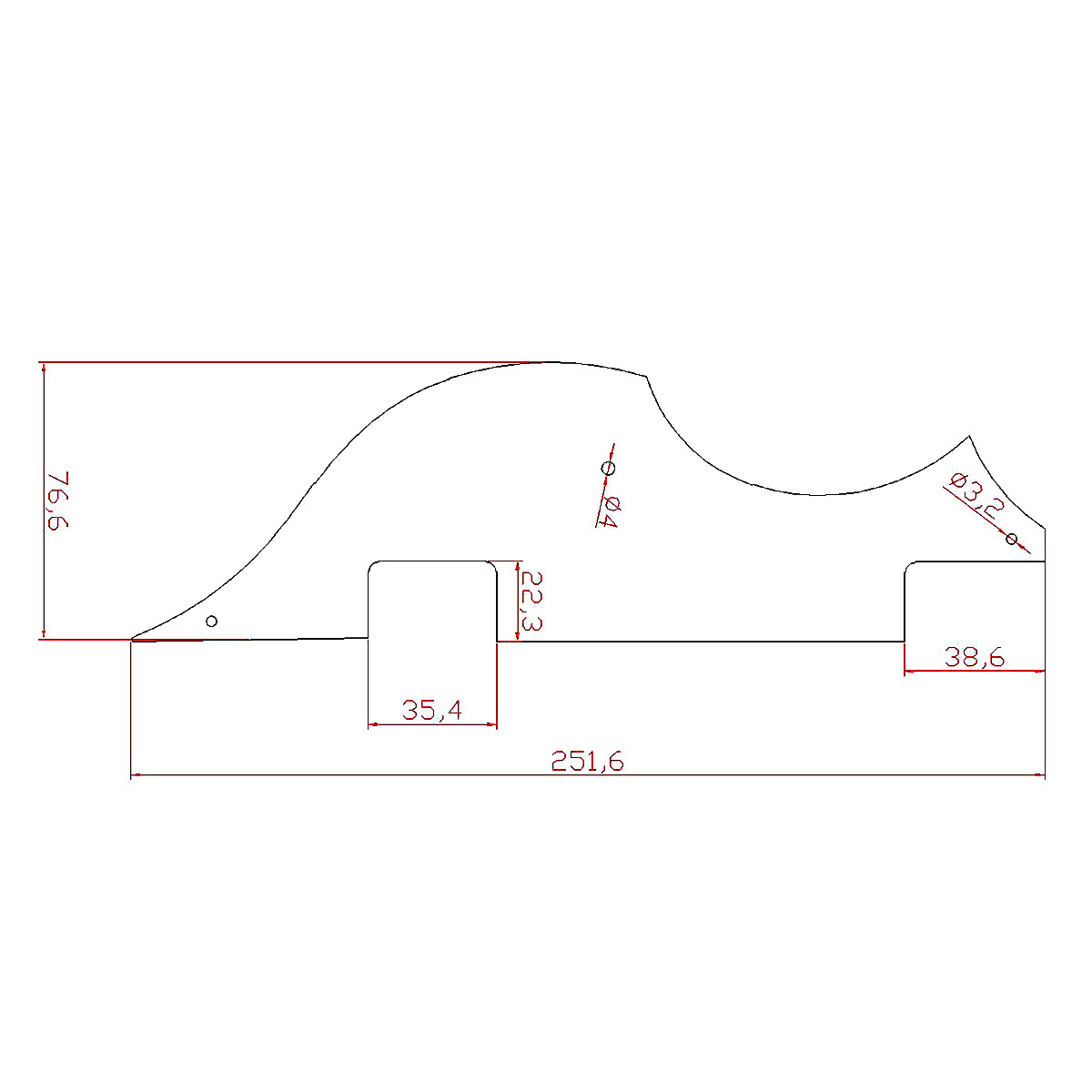 Left Handed White Pearl Bass Guitar Pickguard For Hofner Replacement