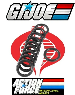 10 x Replacement Rubber O-Rings O Ring GI Joe Action Force Corps Repair Figures