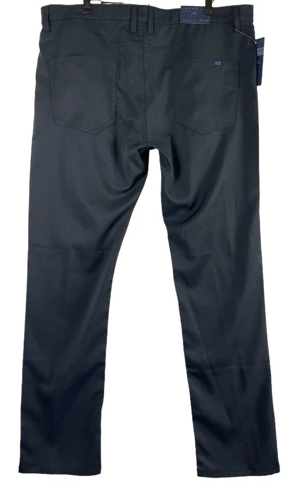 Jachs New York Men’s Size 40x34 Performance Pants Black Stretch Quick Dry NWT