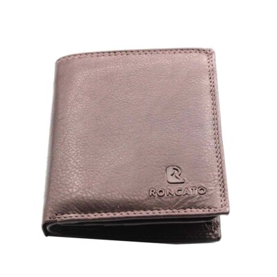 Portafoglio Uomo Piccolo in Pelle Verticale Portamonete Carte