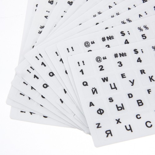 10 Pcs Russian Keyboard Stickers Removable Piano Note Labels Laptop - Afbeelding 11 van 12