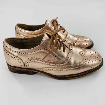 Steve Madden Gold Shoes Oxfords 