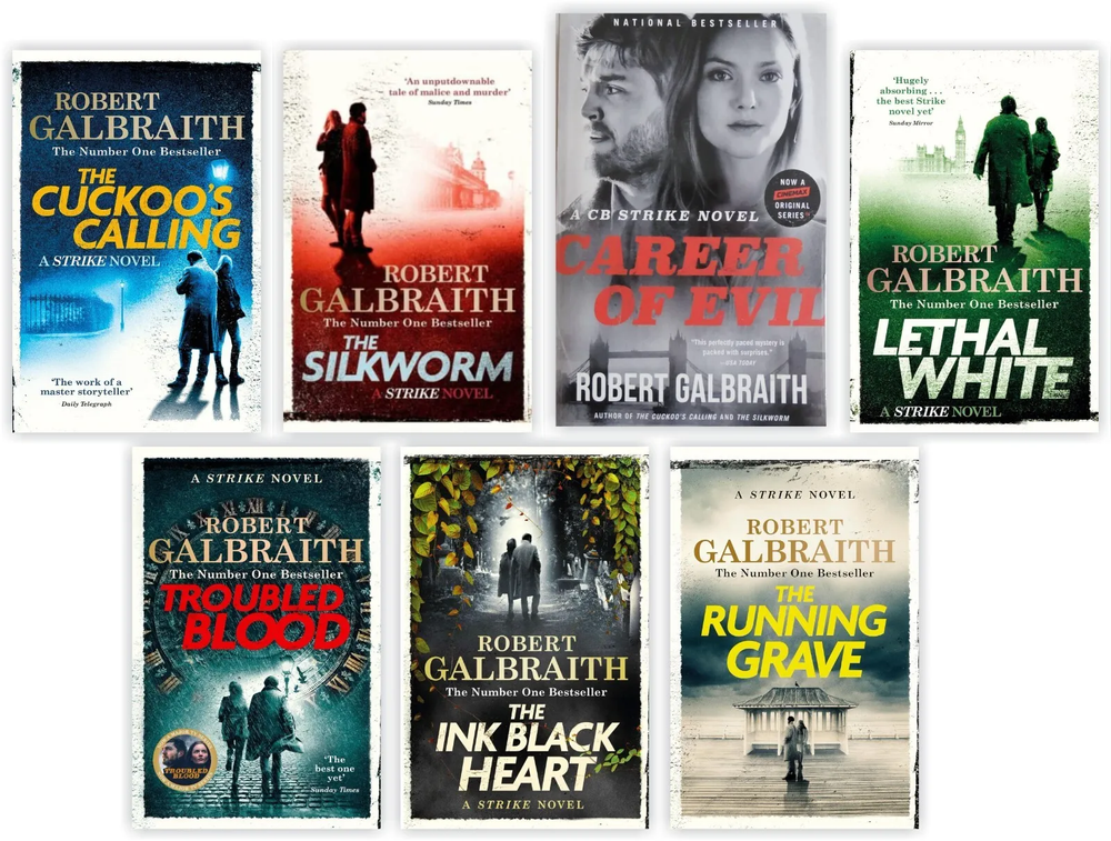 Cormoran Strike 7 Book Set by Robert Galbraith New 2023 Paperback Collection