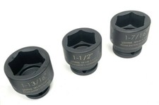 Williams Tools 34 Dr. 3-pc. 6 Point Big Impact Sockets 1-716 1-12 1-1316