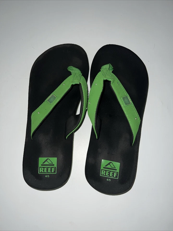 Chanclas Reef verde para niño talla 4/5 Foto 3 de 4