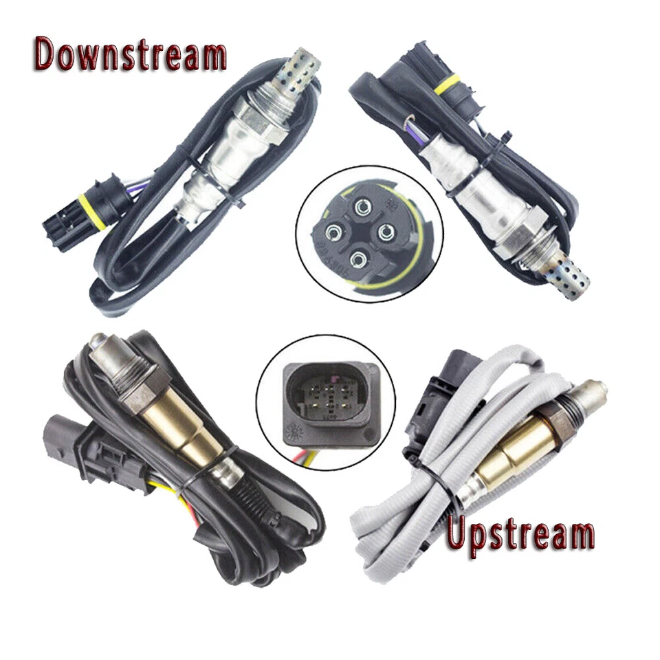 Sensor de oxígeno O2 aguas arriba+aguas abajo 4 piezas para BMW 135I 335I 335IS 335XI X3 X5 Z4 3.0si Foto 3 de 4