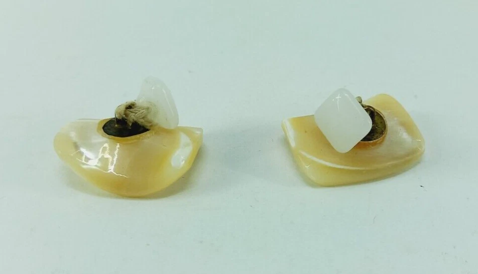 Vintage Mother of Pearl Balamuty Cufflinks sided Cufflinks Formal Wear Accessor - Image 3 of 4