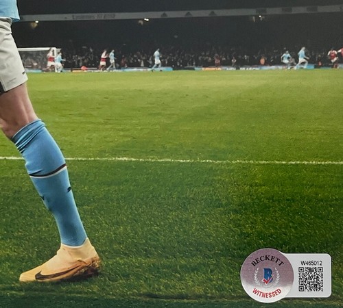 KEVIN DE BRUYNE SIGNED MANCHESTER CITY 8X10 PHOTO BECKETT BAS - Picture 2 of 2