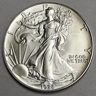 1986 American Silver Eagle 1 oz .999 Fine Silver Coin ASE d580