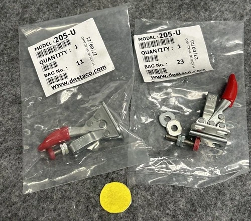 DESTACO COMPACT HOLD DOWN ACTION TOGGLE CLAMP 205-U  LOT OF 2