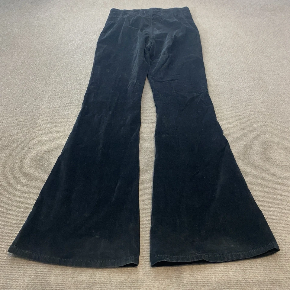 We The Free Pants Womens Size 28 Black Corduroy Flare High Rise 70s Style - Image 3 of 4