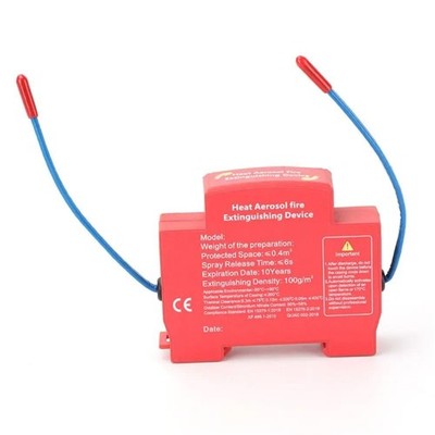 Car Automatic Fire Extinguisher Sticker: Back Adhesive Vehicle Aerosol - BNM
