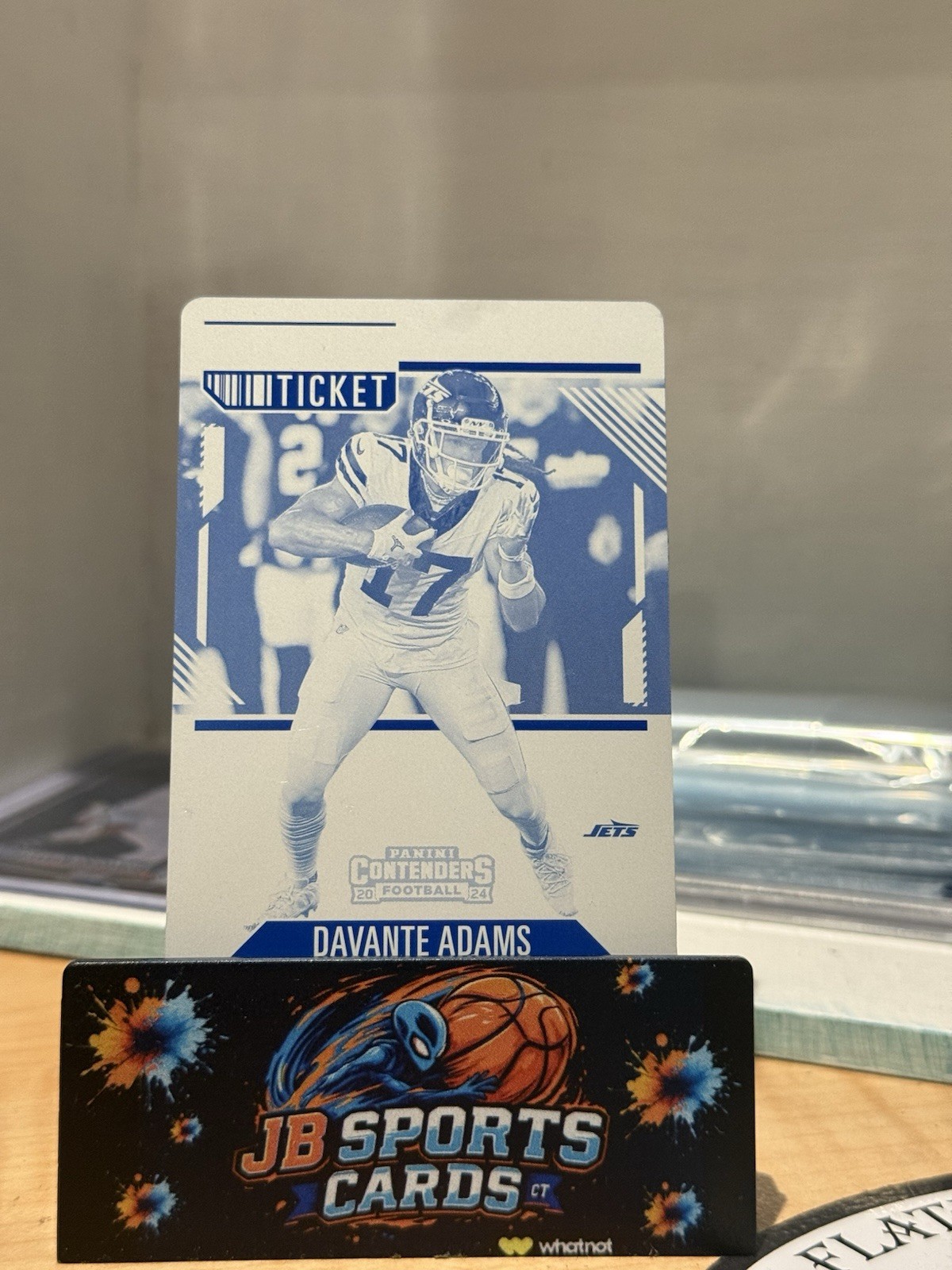 Davante Adam’s 2024 Contenders FOTL 1/1 Printing plate