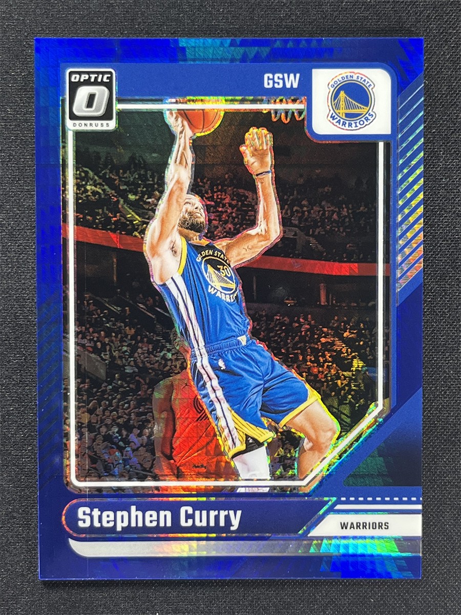 2024-25 Panini Donruss Optic Stephen Curry #155 Blue Hyper Prizm Warriors /175