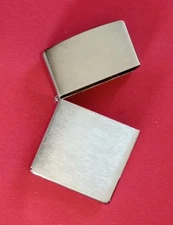 Zippo Lighter Case Only NO Insert Brushed Chrome Case Finish