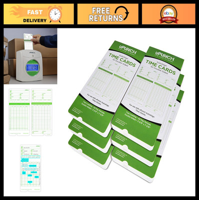 300 Time Cards for AutoAlign Time Clocks - Compatible with HN3000 & HNTCG1300
