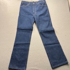 Vintage Levis 517 Orange Tab Jeans Men 36x34 Blue Denim Bootcut Made in USA 1987