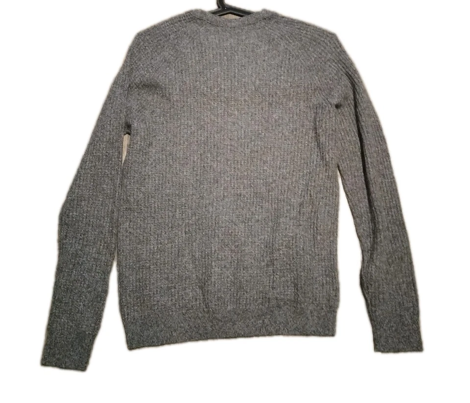 Suéter Pullover Saks Fifth Ave Para Hombres Cachemira Grande Gris Cuello Redondo L/S Nuevo con Etiquetas Foto 2 de 4