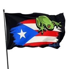 Puerto Rico Flag 3x5 Ft with 2 Brass Grommets Large Banner Yard Outdoor Flag ...