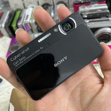 SONY Cyber Shot DSC-T110 Black 16.1MP 4x Zoom CCD Digital Camera - Tested
