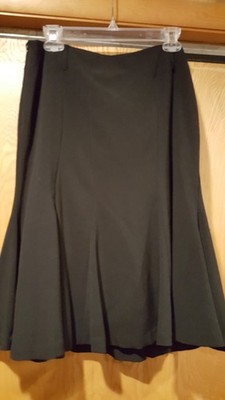 Kenar Size 10 Black Fit & Flare Lined Side Zip Career Skirt