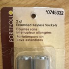 Portfolio Extended Keyless Light Sockets 2-Pack 1/8-IP Candelabra 125V 250W — photo 2