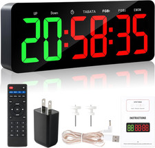 Upgraded Gym Timer Clock for Tabata/Fbg/Emom ...