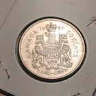 1964 Canadian 50 Cents .800 Silver Half Dollar Queen Elizabeth II UNC