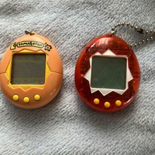 BANDAI Tamagotchi 1996 Orange Red Vintage Original Japan Virtual Pet Lot QYF9RS