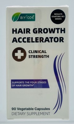 Biyode hair growth accelerator Supports 90 vegetable capsules EXP08/2027 BNIB