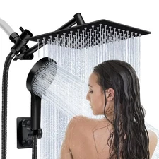Shower Head,8”Rain Shower Head with Handheld Spray Combo and Adjustable Exten...
