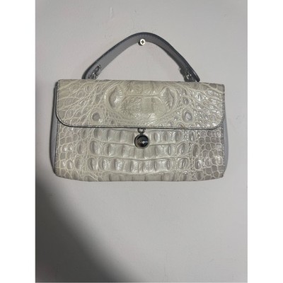 Vintage Furla Leather Crocodile-Embossed Women's bag