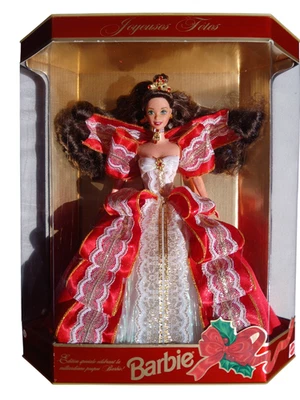 Poupée Barbie Noël Joyeuses fêtes 1997 - Photo 1/4