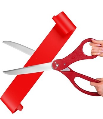 SCS Direct Giant 25 Inch Ribbon Cutting Scissors.