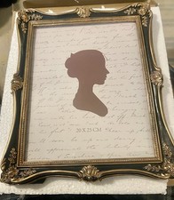 AELS Ornate Vintage Style Picture Frame 8x10 Black Gold Resin New