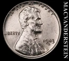 1943-D Lincoln Wheat Cent - Choice Gem Brilliant Uncirculated  No Reserve #L4435