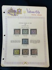 Collection De Timbres Du Vatican #1-13 NH Montée Neuve