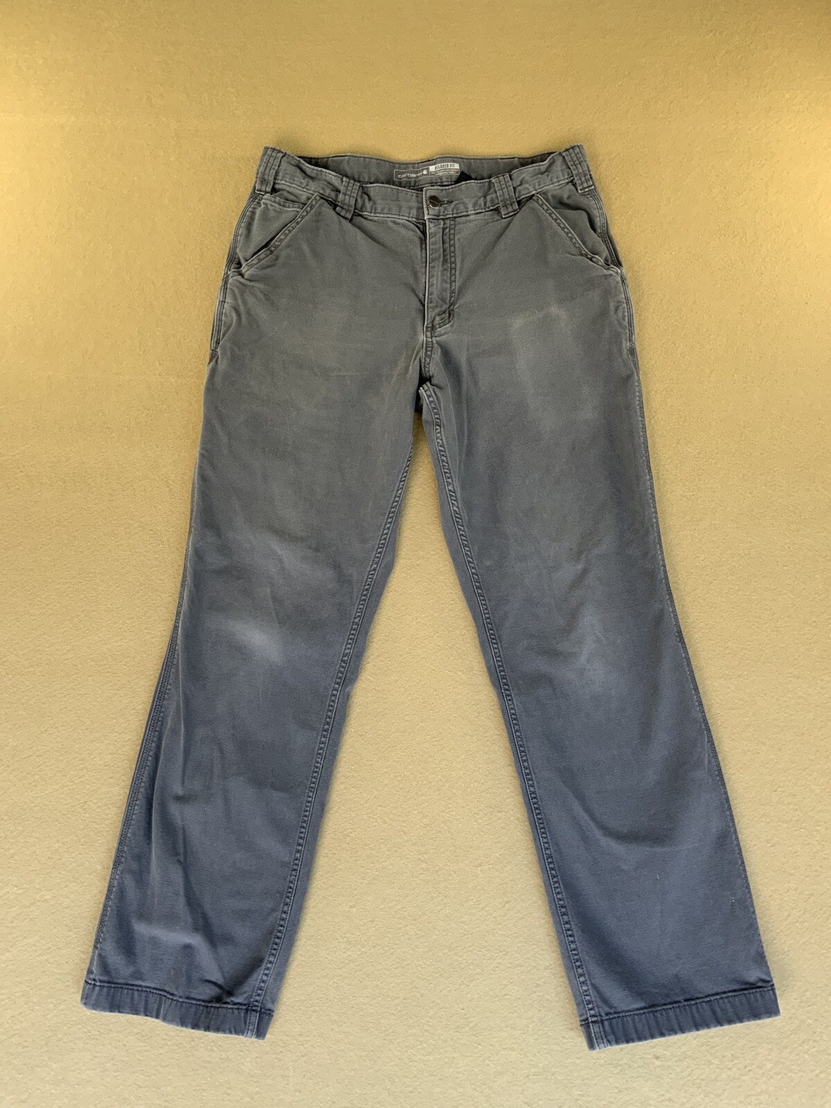 Carhartt Pants Mens 32x30 Rugged Flex Utility Workwear Canvas Relaxed Fit Gray
