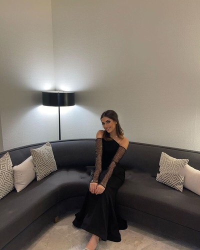 Black Evening Dress Sexy Mermaid Long Sleeves Satin Prom Formal Party Gowns - Picture 3 of 10