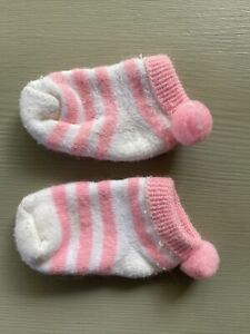 Vintage Infant Pom Pom Ankle Socks Pink White Baby Girl 1980s | eBay